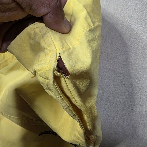 Vintage Y2k Polo Sport Yellow Board Shorts Mens Size Medium 12 Inch Inseam - Picture 8 of 10